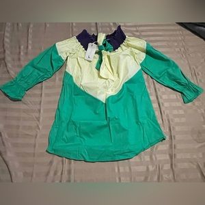 NWT LONG SLEEVE COLOR BLOCK TOP